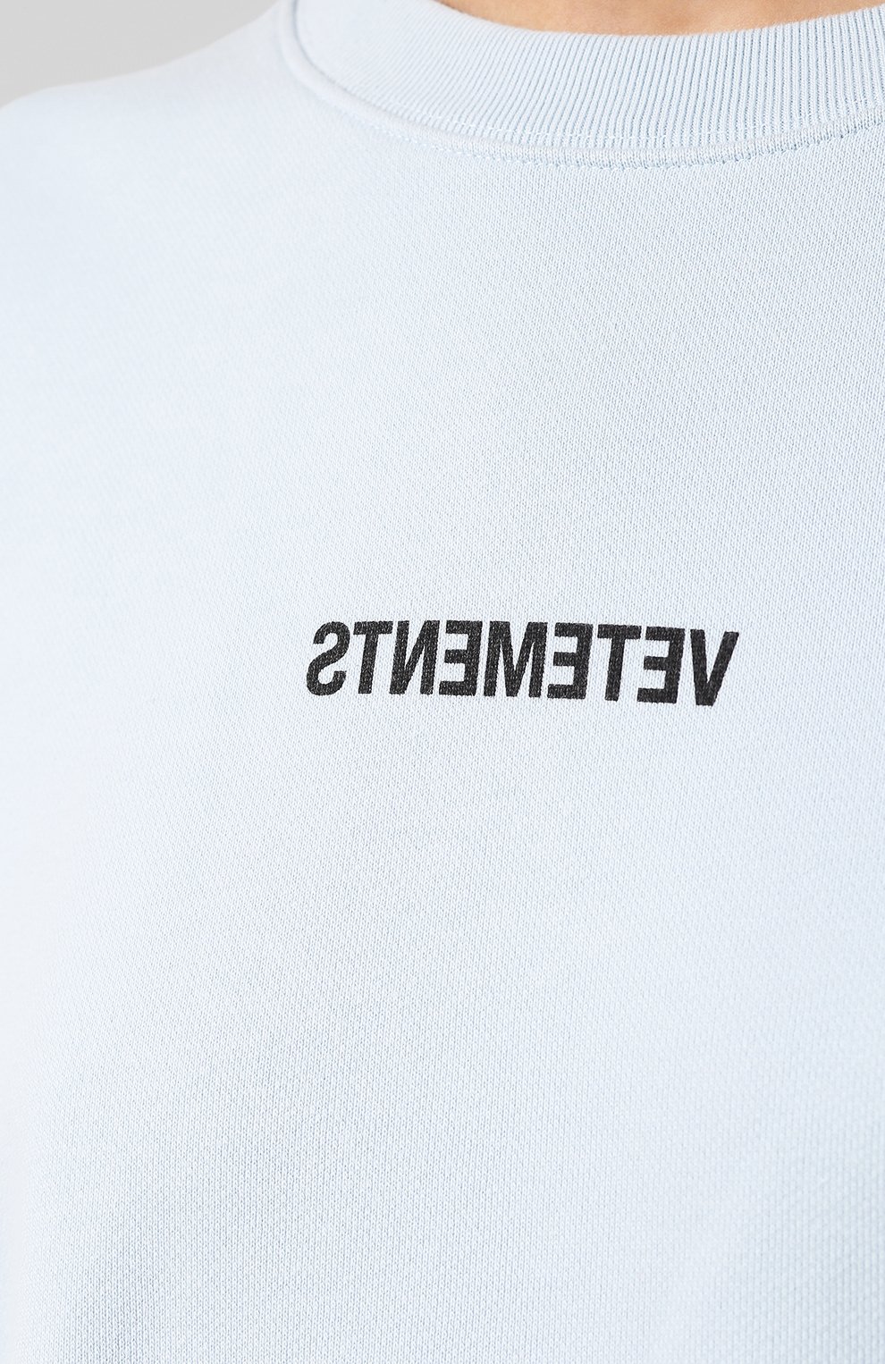 Хлопковый свитшот VETEMENTS, арт. UAH20TR728/W, фото 5