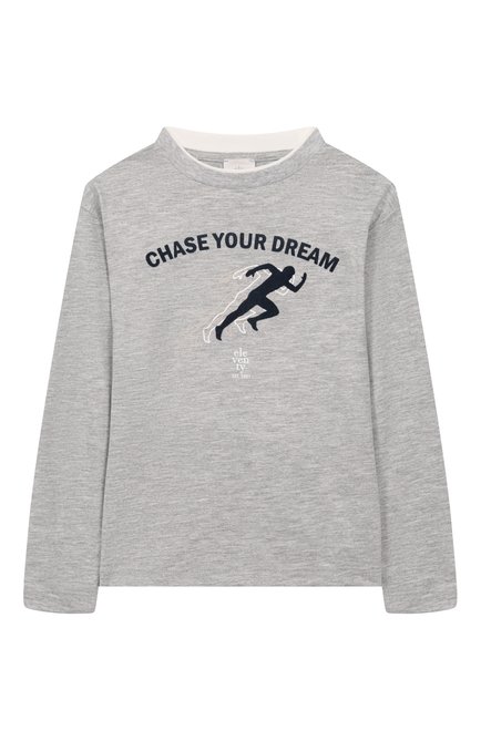 Хлопковый лонгслив ELEVENTY, арт. EX8P20/Z3121/6-8