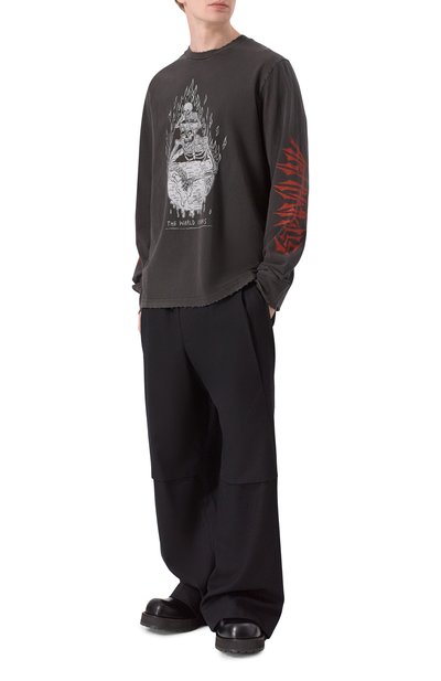 Мужская хлопковый лонгслив GALLERY DEPT., арт. T0P005/C0TT0N