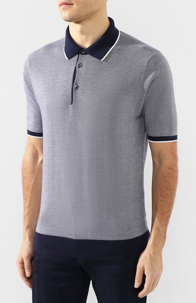 Поло из смеси хлопка и кашемира FIORONI, арт. MK20608C2, фото 3