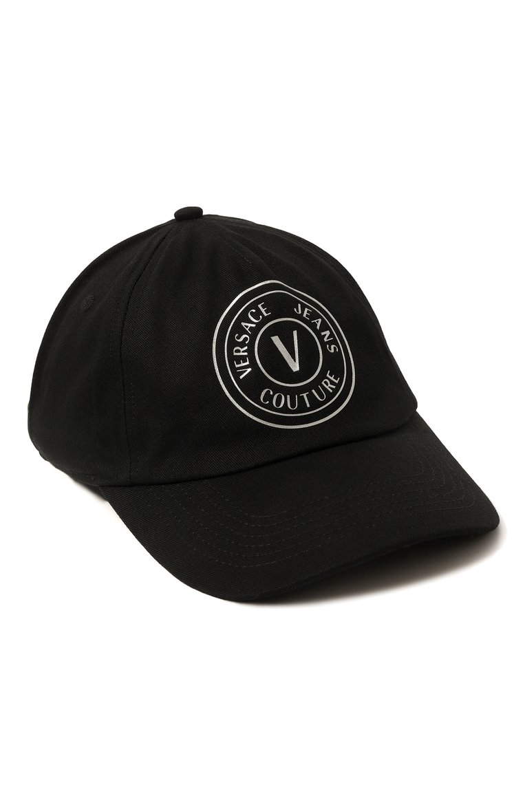 Хлопковая бейсболка VERSACE JEANS COUTURE, арт. 73GAZK16-BASEBALL CAP WITH PENCES/ZG110, фото 1