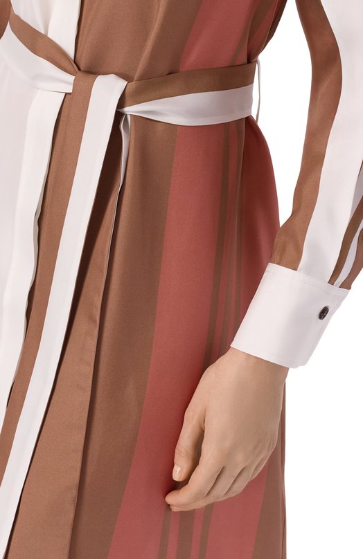 Шелковое платье Kiton D47321K0999G08 Разноцветный  D47321K0999G08 Фото 4