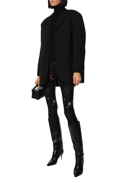 Легинсы MSGM черного цвета по цене 34200 руб., арт. 3342MDP124 227850, фото 2 Легинсы MSGM, арт. 3342MDP124 227850, фото 2