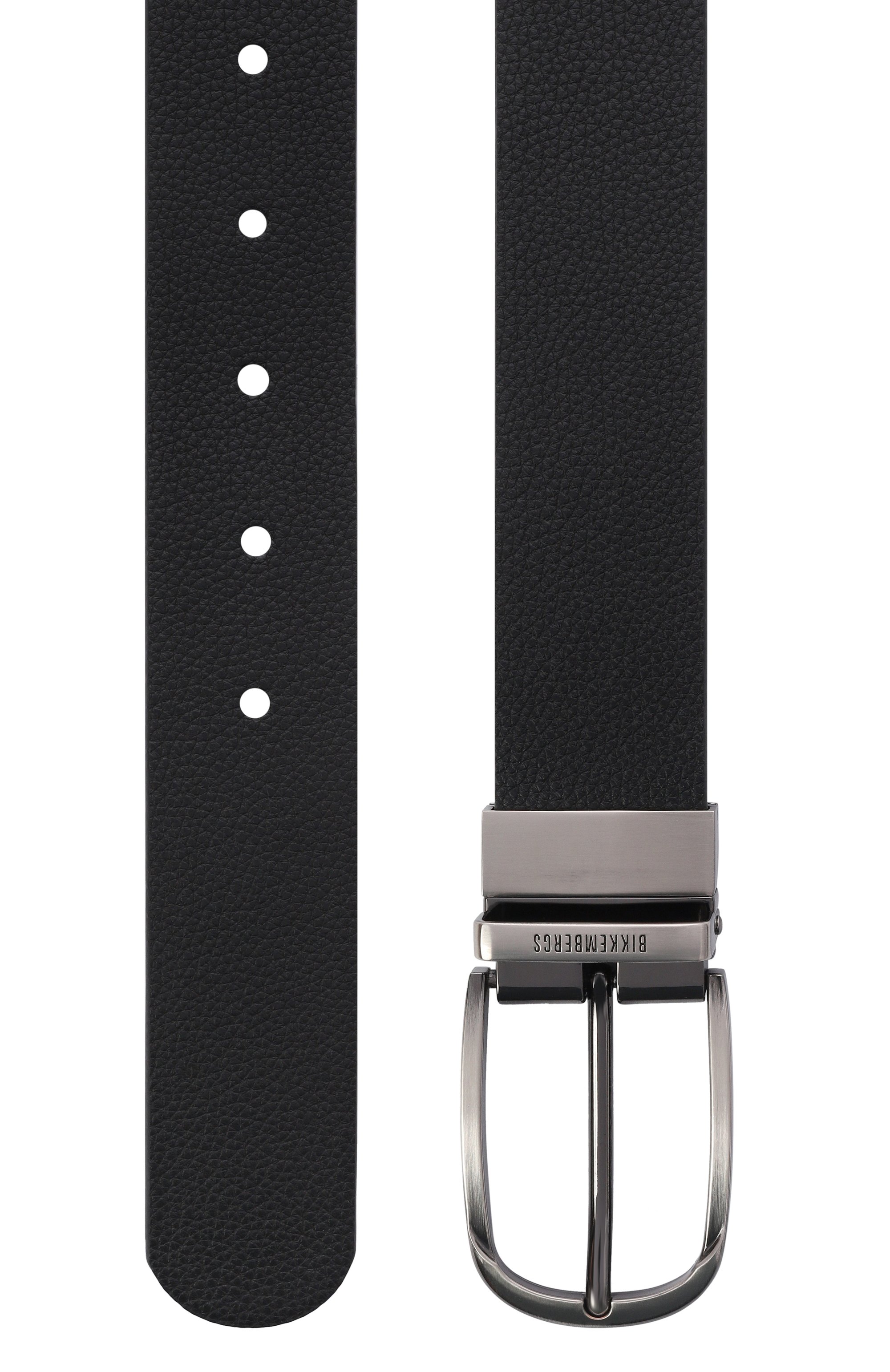 Двусторонний ремень DIRK BIKKEMBERGS черного цвета по цене 9950 руб., арт. BKCU00182M, фото 3 Двусторонний ремень DIRK BIKKEMBERGS, арт. BKCU00182M, фото 3