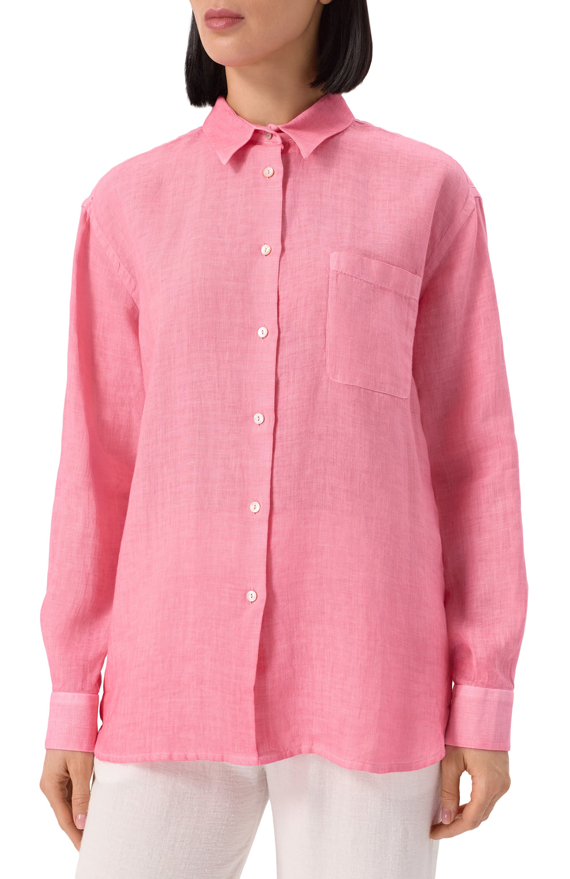 Льняная рубашка 120% LINO, арт. 32ALIW19GE/000B317, фото 3