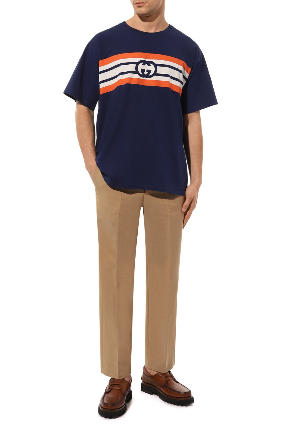 Хлопковая футболка GUCCI, арт. 616036 XJDAG, фото 2