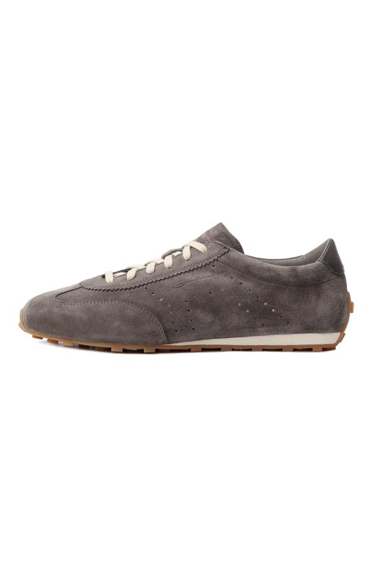 Замшевые кроссовки Santoni WBGG61356BIFTTKR Серый  WBGG61356BIFTTKR Фото 4