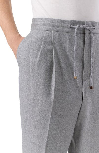 Шерстяные брюки BRUNELLO CUCINELLI, арт. ME226E1710, фото 5