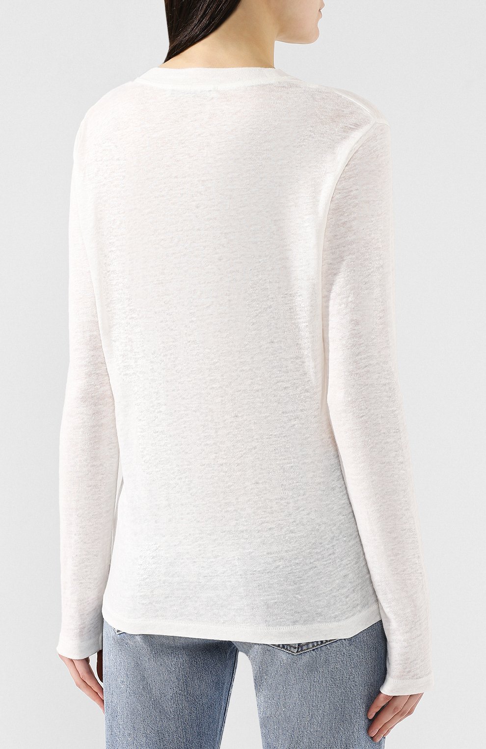 Льняной лонгслив ACNE STUDIOS, арт. AL0030, фото 4