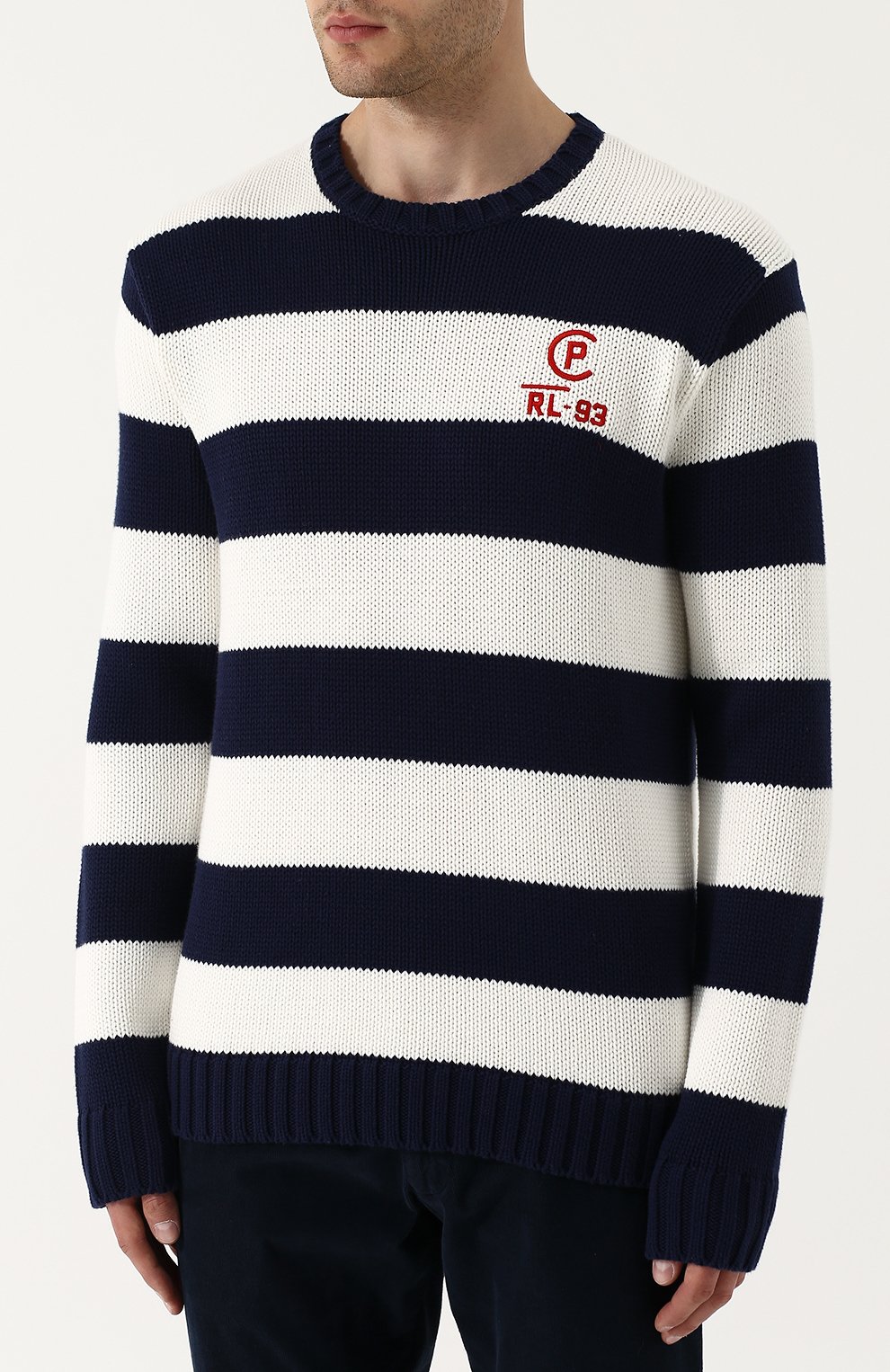 Хлопковый джемпер в контрастную полоску POLO RALPH LAUREN, арт. 710710813, фото 3