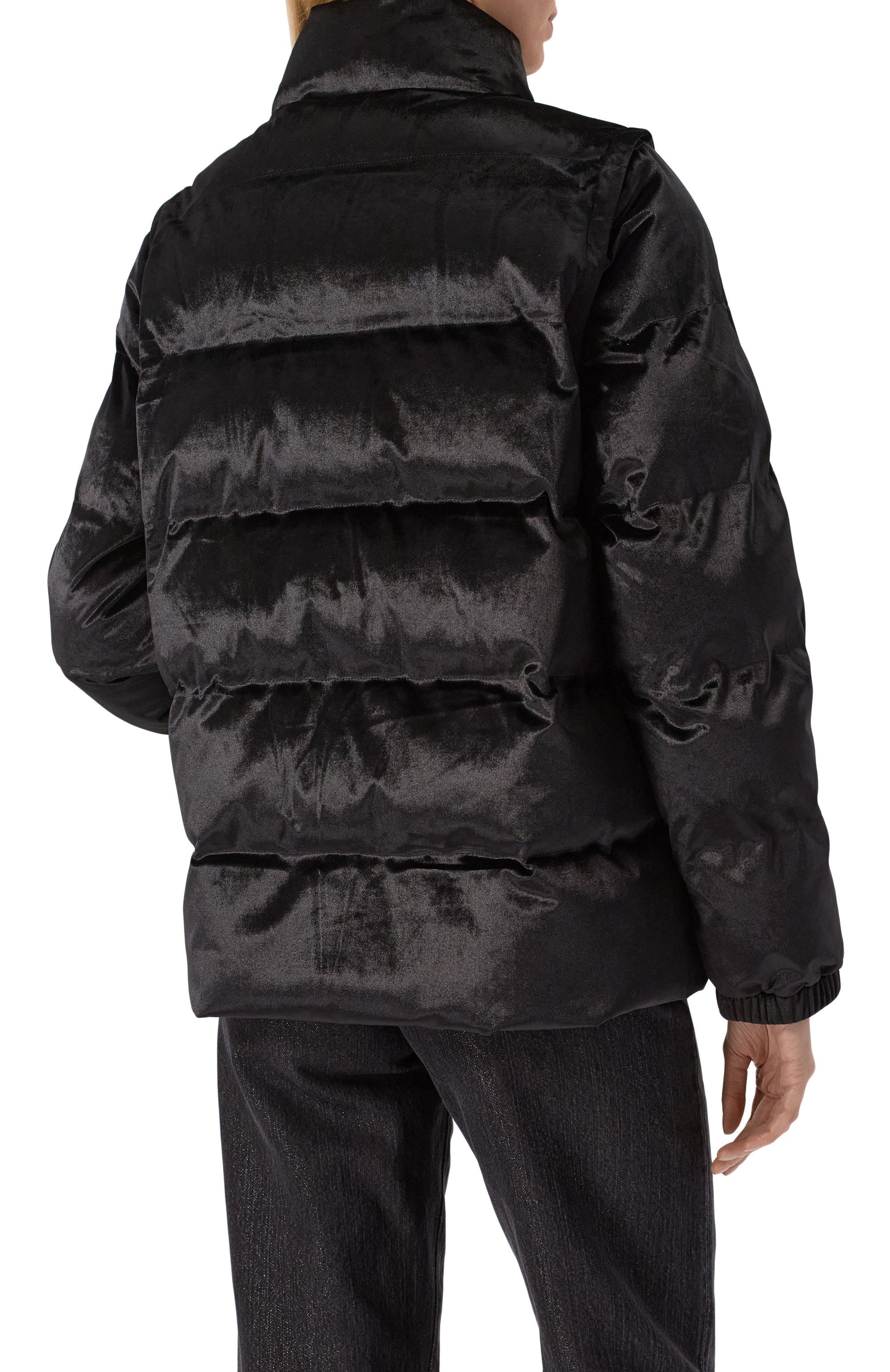 Бархатный пуховик EA7, арт. 6DTB06/TNGBZ, фото 4