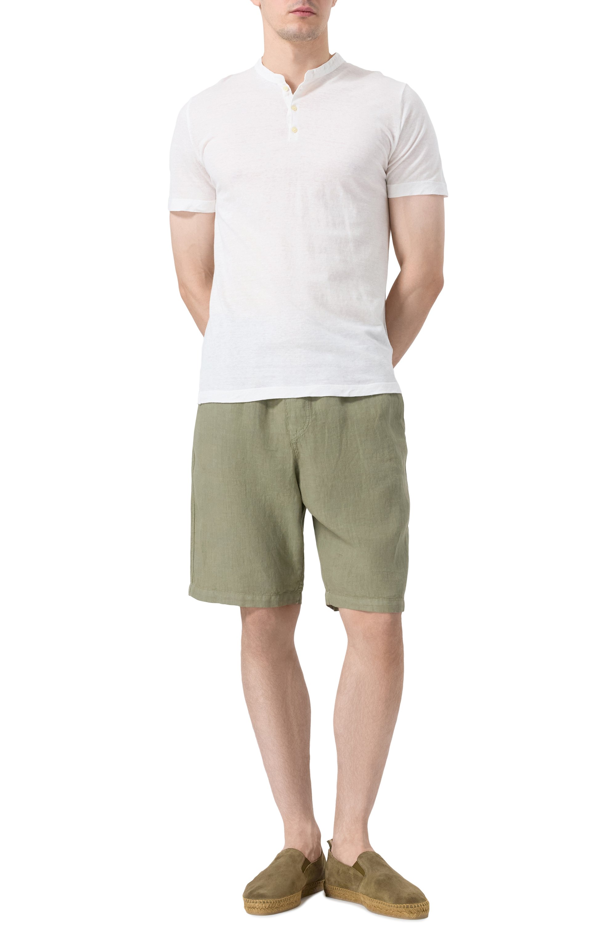 Льняные шорты 120% LINO, арт. 32ALIM29CM/0253/000, фото 2