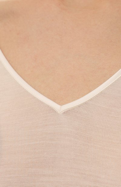 Лонгслив из шерсти и шелка HANRO кремового цвета по цене 19330 руб., арт. 071418., фото 5 Лонгслив из шерсти и шелка HANRO, арт. 071418., фото 5