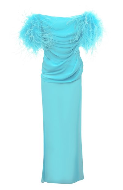 Платье с отделкой перьями GIUSEPPE DI MORABITO, арт. SS23088LD-P-215, фото 1