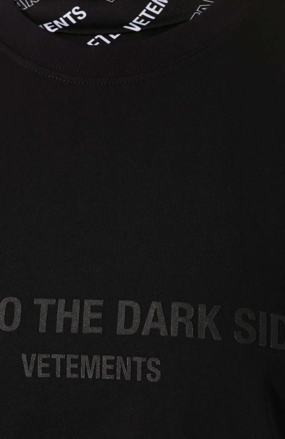 Хлопковая футболка star wars x vetements VETEMENTS черного цвета по цене 23500 руб., арт. USW21TS002 1600/W, фото 5 Хлопковая футболка star wars x vetements VETEMENTS, арт. USW21TS002 1600/W, фото 5
