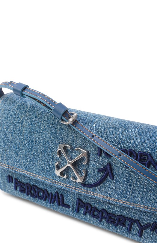 Сумка Jitney 0.7 Off-White 0WNN18IF25DEN001 Голубой  0WNN18IF25DEN001 Фото 3