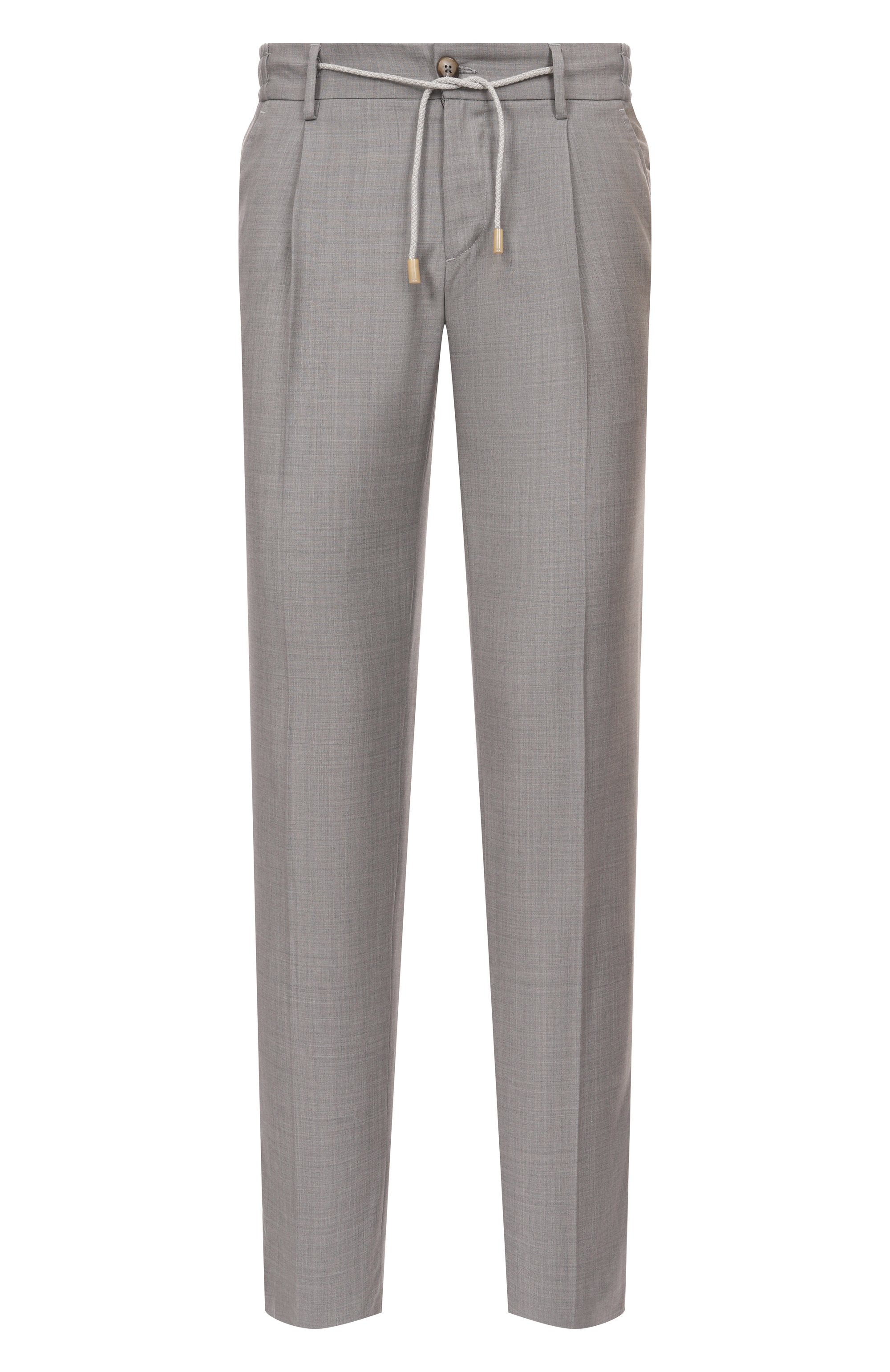 Шерстяные брюки L.B.M. 1911 серого цвета по цене 39950 руб., арт. 8446/54246, фото 1 Шерстяные брюки L.B.M. 1911, арт. 8446/54246, фото 1