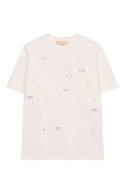 Хлопковая футболка ELISABETTA FRANCHI LA MIA BAMBINA, арт. EFTS2630/JE006_001