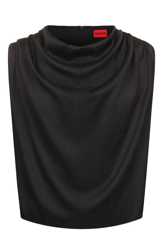 Атласный топ HUGO 50547697 Чёрный 50547697