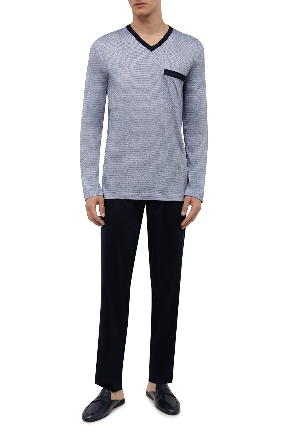 Пижама из хлопка и шелка ZIMMERLI, арт. 3417-95402, фото 1