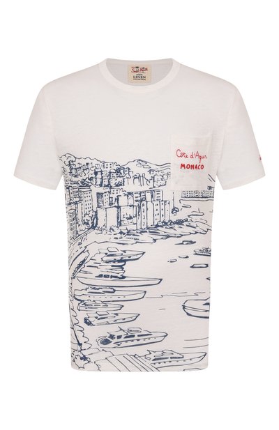 Льняная футболка MC2 SAINT BARTH, арт. STBM ECSTASEA/02843H, фото 1