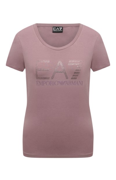Женская хлопковая футболка EA7, арт. 6DTT14/TJQCZ