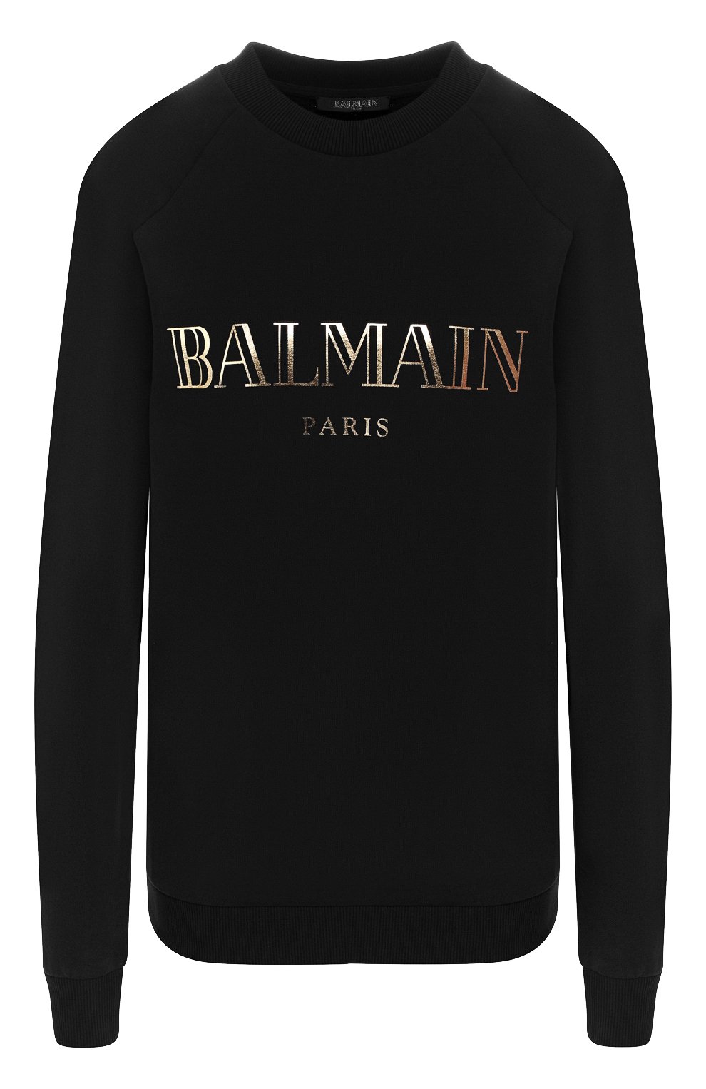Хлопковый пуловер BALMAIN черного цвета по цене 58550 руб., арт. RF13735/I044, фото 1 Хлопковый пуловер BALMAIN, арт. RF13735/I044, фото 1