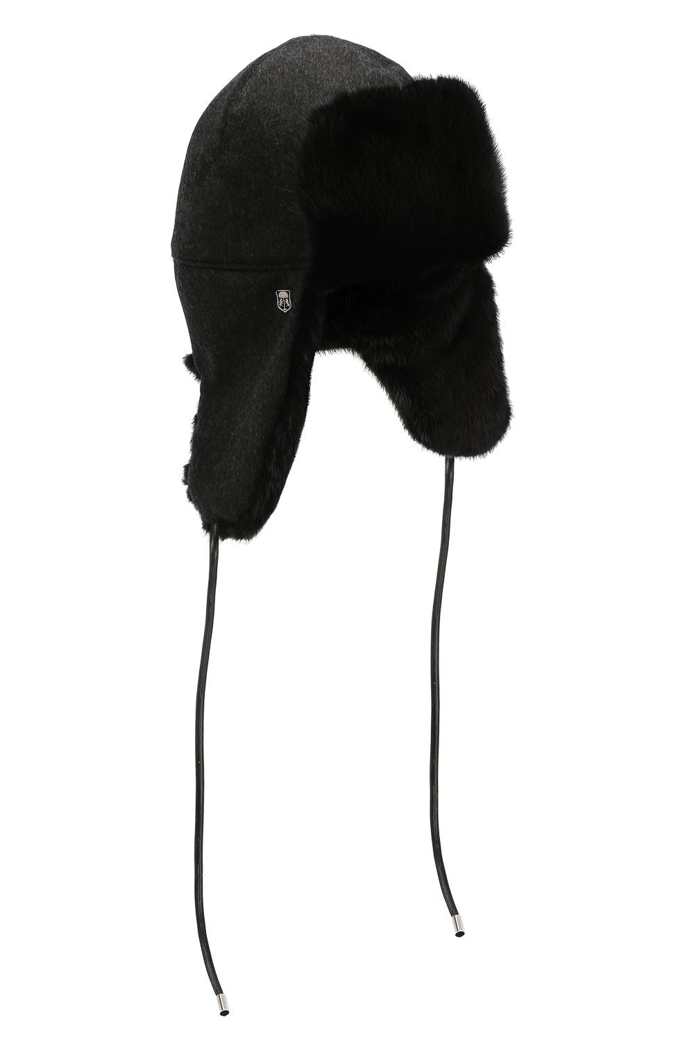 Кашемировая шапка-ушанка с меховой подкладкой CORNELIANI, арт. 840325-9829237/00, фото 1