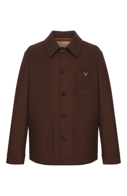 Мужская шерстяная куртка-рубашка VALENTINO, арт. 9V3CJH44/BKA