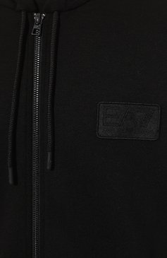 Мужской толстовка EA7 черного цвета, арт. 6DPM82/PJZKZ/XXL | Фото 5 (Драгоценные камни: Проставлено; Рукава: Длинные; Длина (для топов): Стандартные; Материал сплава: Проставлено; Материал внешний: Синтетический материал; Мужское Кросс-КТ: Толстовка-одежда; Стили: Спорт-шик)