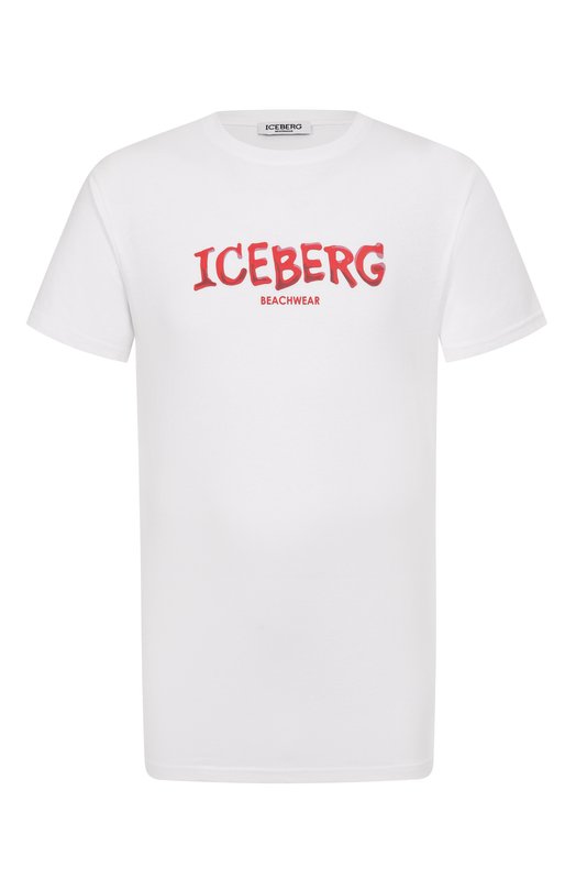 Хлопковая футболка Iceberg ICE25MTS01 Белый ICE25MTS01
