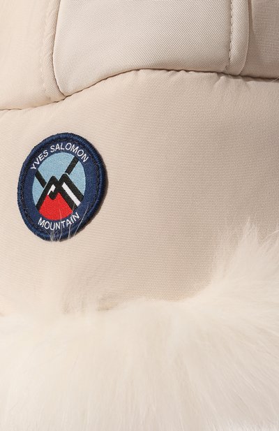 Шапка-ушанка из меха лисы YVES SALOMON, арт. 23WFA016XXM12W, фото 4