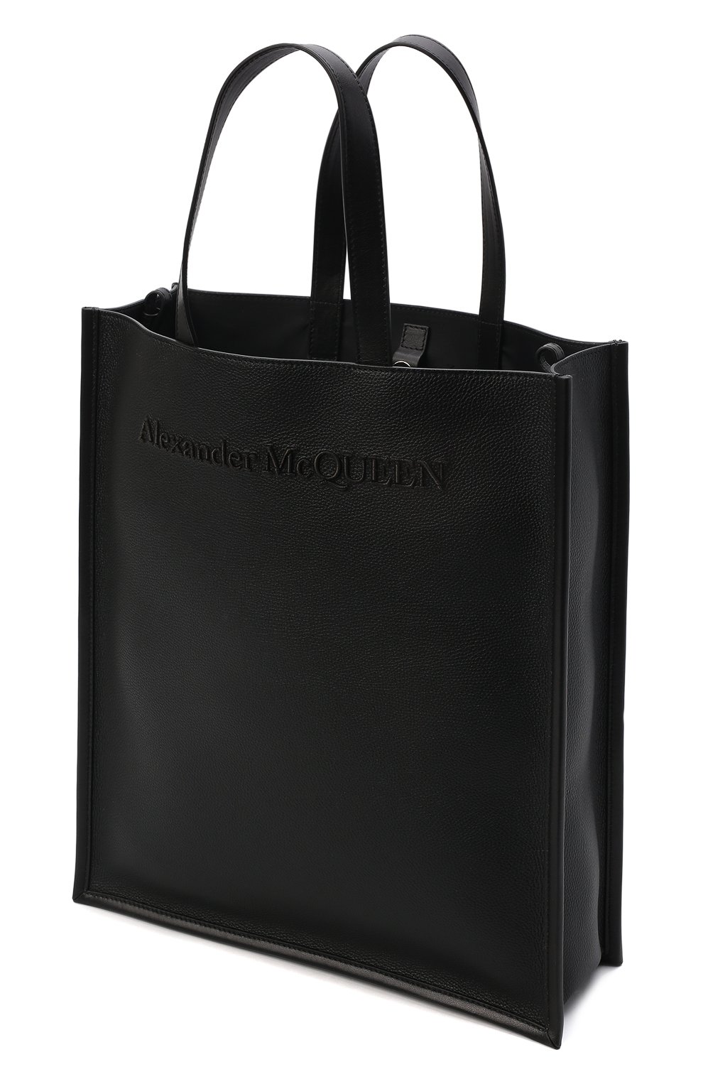 Кожаная сумка-шопер north south ALEXANDER MCQUEEN черного цвета по цене 156500 руб., арт. 668591/1AAET, фото 5 Кожаная сумка-шопер north south ALEXANDER MCQUEEN, арт. 668591/1AAET, фото 5