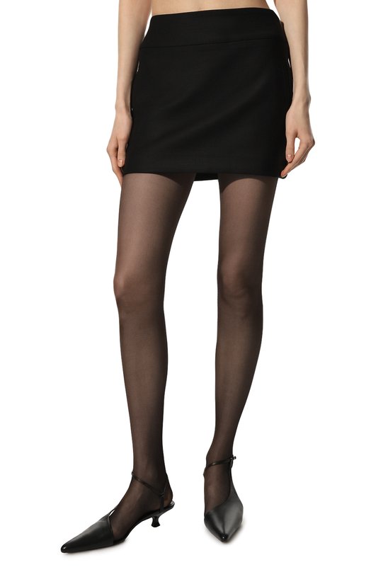 Шерстяная юбка Jacob Lee WWS09122B Чёрный  WWS09122B Фото 3