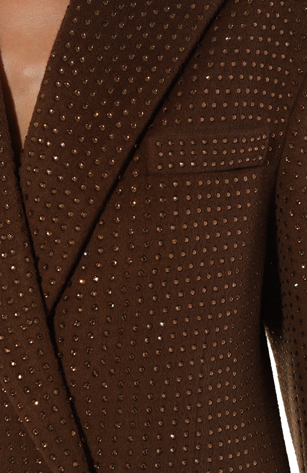 Пальто с отделкой стразами GIUSEPPE DI MORABITO, арт. 03PFC0047FC 03350, фото 5