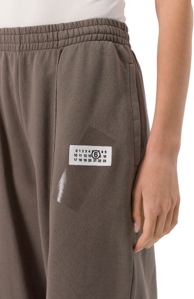 Хлопковые брюки MM6, арт. S52KA0528/M25014, фото 5