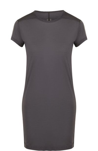 Женский удлиненный шелковый топ с круглым вырезом RICK OWENS, арт. RP18S8203/JR