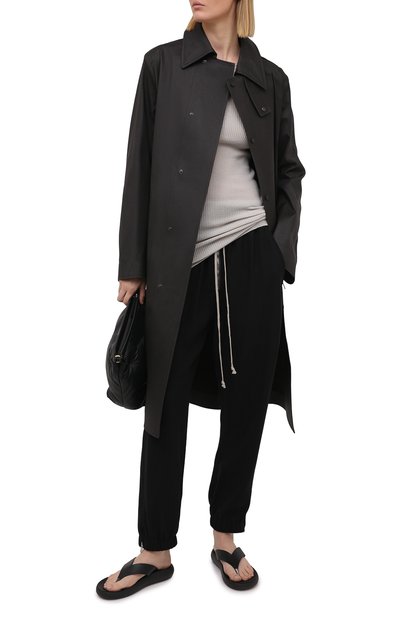 Шерстяной пуловер RICK OWENS светло-серого цвета по цене 49900 руб., арт. RP21S3621/RIBM, фото 2 Шерстяной пуловер RICK OWENS, арт. RP21S3621/RIBM, фото 2