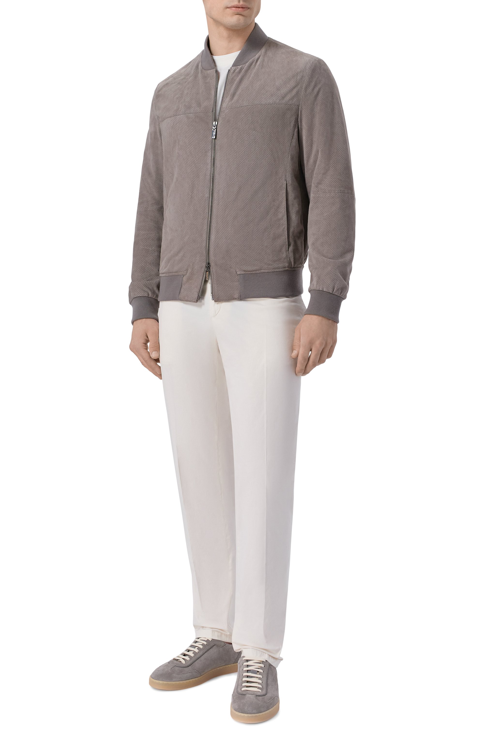 Хлопковые брюки BOGLIOLI кремового цвета по цене 49950 руб., арт. 80882Q/SB5751, фото 2 Хлопковые брюки BOGLIOLI, арт. 80882Q/SB5751, фото 2