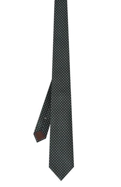 Шелковый галстук CANALI темно-зеленого цвета по цене 16250 руб., арт. 18/HJ04066, фото 3 Шелковый галстук CANALI, арт. 18/HJ04066, фото 3