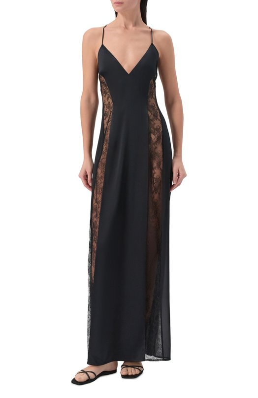 Шелковое платье LIVY 655339905 Чёрный  655339905 Фото 2