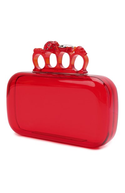 Клатч knuckle ALEXANDER MCQUEEN красного цвета по цене 181000 руб., арт. 657182/JA903, фото 4 Клатч knuckle ALEXANDER MCQUEEN, арт. 657182/JA903, фото 4