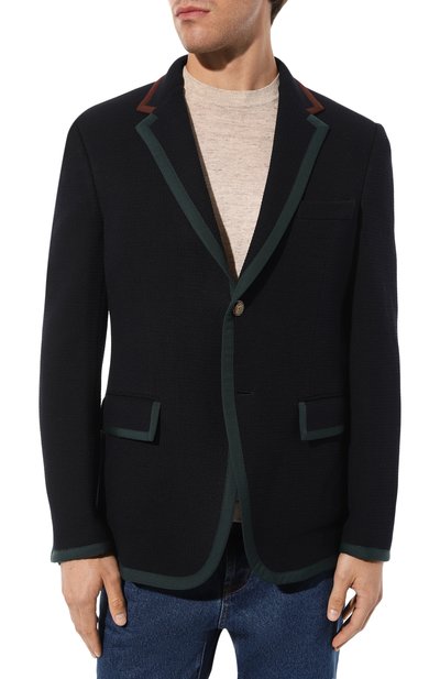 Хлопковый пиджак GUCCI, арт. 502525 Z430F, фото 3