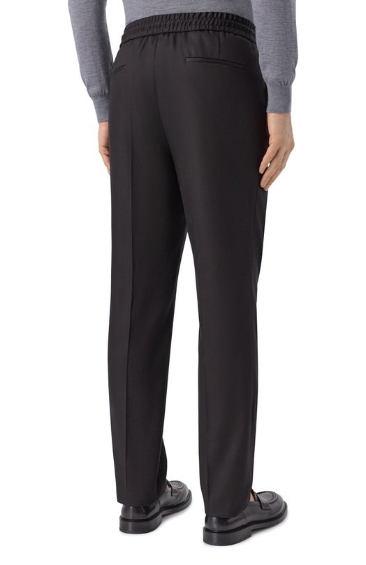 Брюки из лиоцелла и хлопка HUGO 50554856 Чёрный  50554856 Фото 4