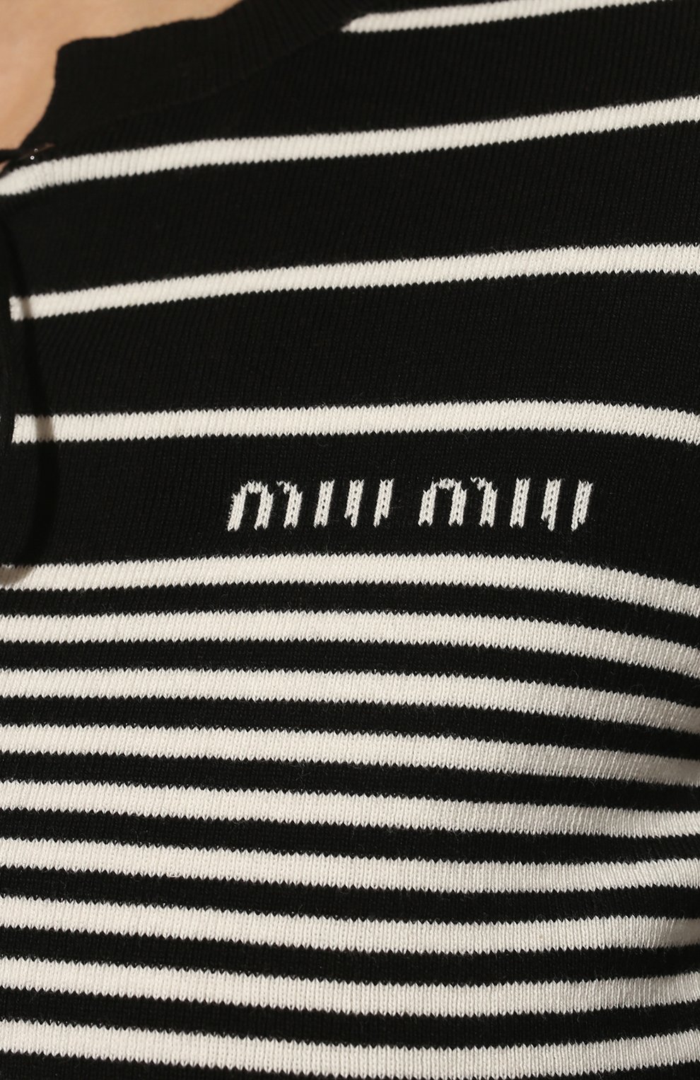 Хлопковый пуловер MIU MIU, арт. MML559-10KB-F0967, фото 5