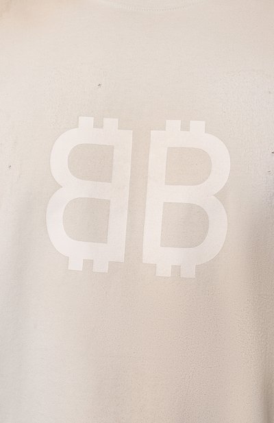 Хлопковая футболка BALENCIAGA, арт. 739784/T0VU6, фото 5