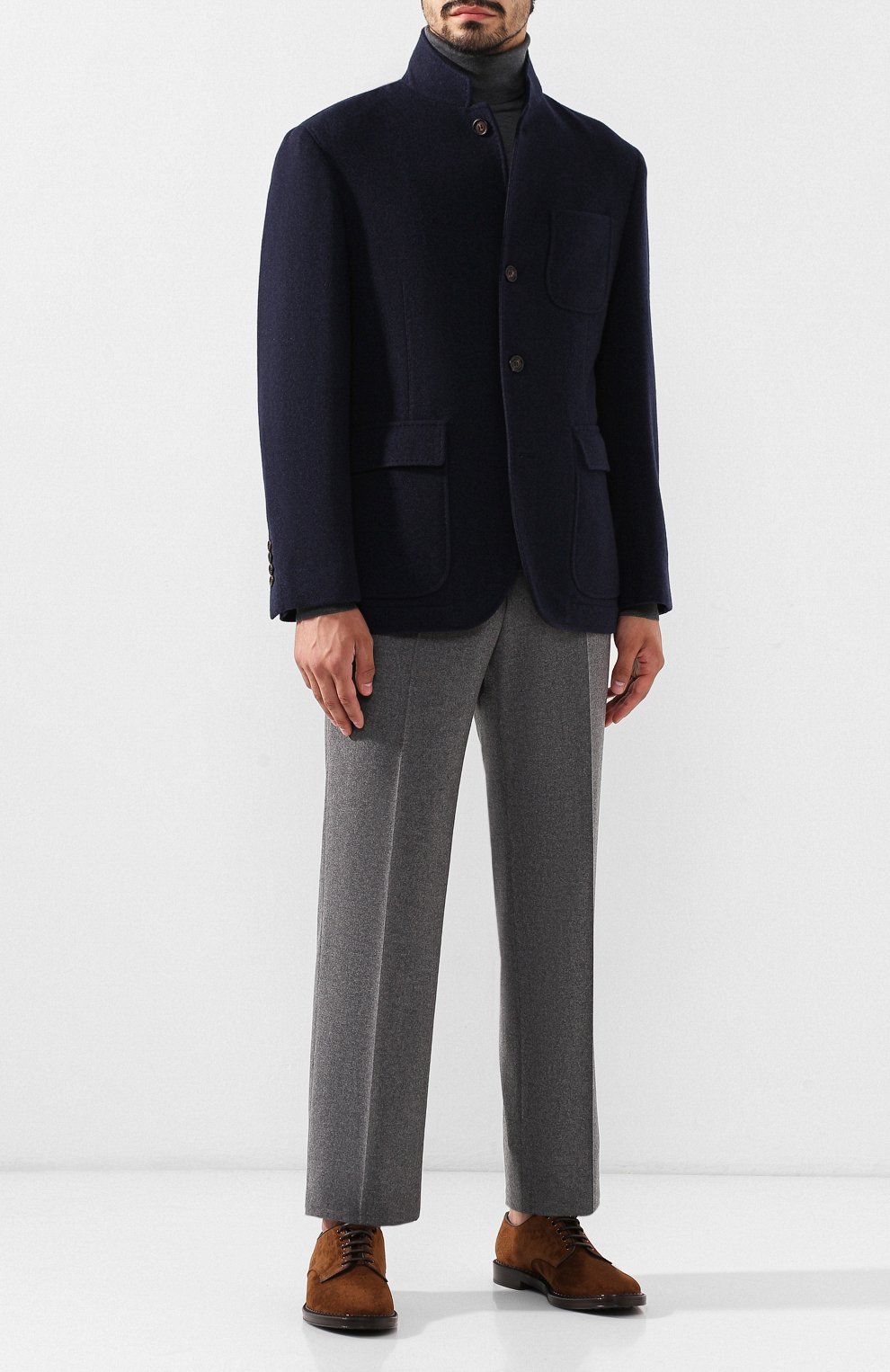 Кашемировая куртка BRUNELLO CUCINELLI синего цвета по цене 559500 руб., арт. MT4976270, фото 2 Кашемировая куртка BRUNELLO CUCINELLI, арт. MT4976270, фото 2