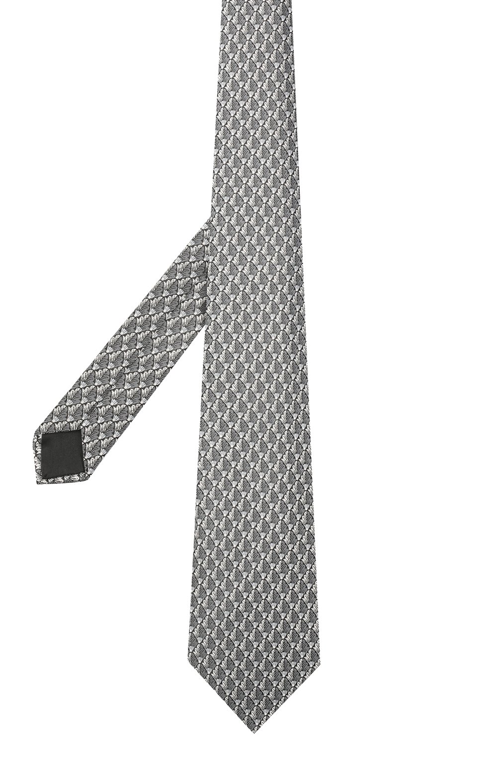 Шелковый галстук LANVIN серого цвета по цене 12600 руб., арт. 2065/TIE, фото 2 Шелковый галстук LANVIN, арт. 2065/TIE, фото 2