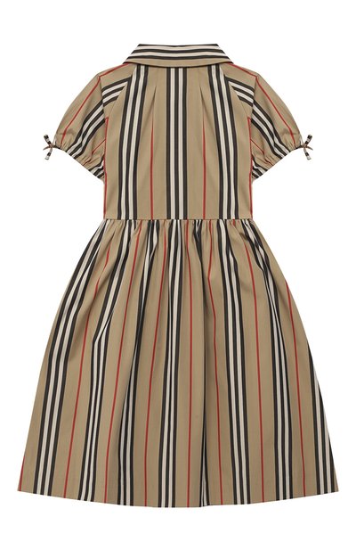 Хлопковое платье BURBERRY бежевого цвета по цене 34050 руб., арт. 8031765, фото 2 Хлопковое платье BURBERRY, арт. 8031765, фото 2