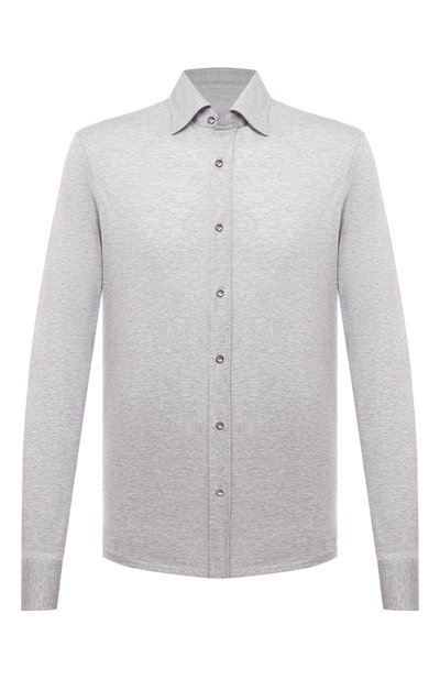 Мужская рубашка из хлопка и шелка STEFANO RICCI, арт. CJ007593/TE2801